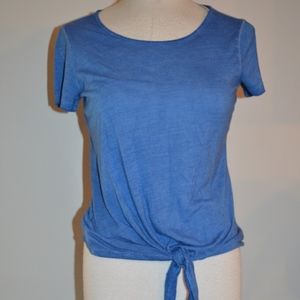 XXS Alya Blue short sleeve top.